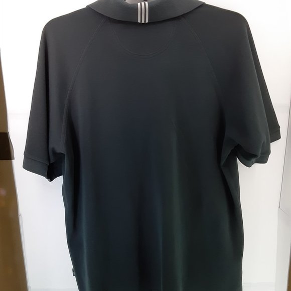 Adidas Clima Lite Stretch Polo Shirt Men's Black Size Large - Picture 2 of 11